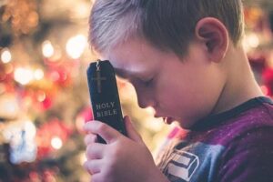 kid with Bible